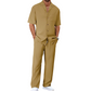 Men's Casual Short Sleeve Shirt and Pants Set