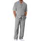 Men's Casual Short Sleeve Shirt and Pants Set