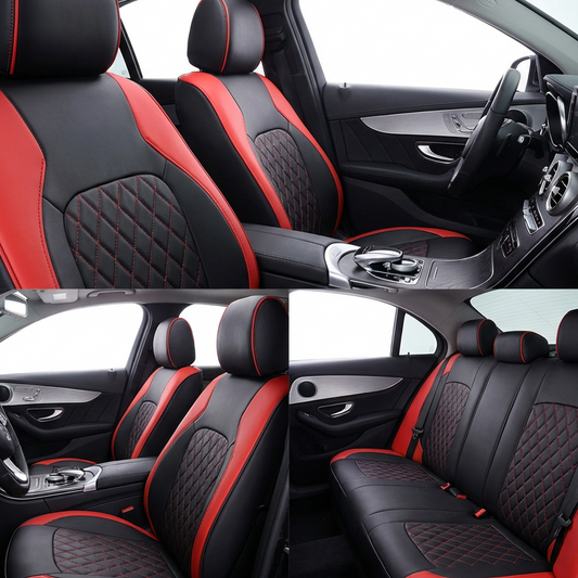 🎉 Pro-Favorite — Over 24,000 Sold!💞 9-Piece Leather Car Seat Cover Set – Luxury & Protection 🚗