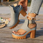 👡 LIMITED-TIME 50% OFF! ✨ Platform Sandals – Chunky Heel, Ankle Strap, Lugged Sole ✨