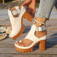 👡 LIMITED-TIME 50% OFF! ✨ Platform Sandals – Chunky Heel, Ankle Strap, Lugged Sole ✨