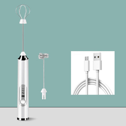 ⏳ Time-Limited Special! ⏰ Mini Portable Electric Frother Set – 3-Speed Precision 4500/6000/8000r/min, Powerful Quiet Motor, 304 Stainless Steel Whisk, USB-C Rechargeable – 2 Interchangeable Heads for Cappuccino Latte & Matcha ☕