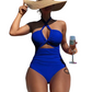 👙 50% OFF NOW!🌊 Criss Cross Halter One-Piece Swimsuit – High Waisted Tummy Control & Chic Cutout – Quick Dry Beach Bathing Suit 🏖️