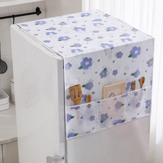 🎉 2026 SALE 50% OFF! 🧊 Fridge Dust Cover with Pockets – Peek-a-Boo Protection for Your Refrigerator ✨