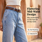 📢📢30% OFF !! ⏰Women's High Waisted Cropped Barrel Jeans