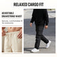 👖 50% OFF NOW!🛠️ Men's Stretch Cargo Pants – Multi-Pockets & Drawstring Waist – Casual Straight-Leg Trousers 🏃‍♂️