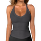 Women's Ribbed V-Neck Tank Top