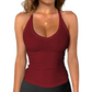Women's Ribbed V-Neck Tank Top