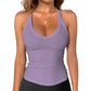Women's Ribbed V-Neck Tank Top
