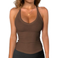 Women's Ribbed V-Neck Tank Top