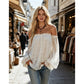 🌸 LIMITED-TIME 50% OFF! ✨ Women's Bohemian Off-Shoulder Lace Top – Sheer, Flowy, Romantic ☀️