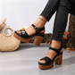 👡 LIMITED-TIME 50% OFF! ✨ Women's Chunky Heel Platform Sandals – Stable, Cushioned, Summer 🌞
