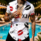 💋 LIMITED-TIME 50% OFF! ✨ Men's Kiss Print Button-Up Shirt – Playful, Lightweight, Vibrant 👔