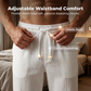 📢 PROMO EXCEPTIONNELLE -50% ! ⏰ Ensemble Homme 2 Pièces Texturé – Tissu Froissé Slub Respirant, Col Montant & Ceinture Élastique – Le Look Coordonné Parfait pour l’Été 🌿👕✨