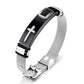 Men's Stainless Steel Cross Bracelet