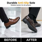 👞 LIMITED-TIME 50% OFF! ✨ Men's Single-Buckle Dress Shoes – Faux Leather, Anti-Slip, 3 Colors 🤵