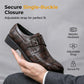 👞 LIMITED-TIME 50% OFF! ✨ Men's Single-Buckle Dress Shoes – Faux Leather, Anti-Slip, 3 Colors 🤵