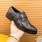 👞 LIMITED-TIME 50% OFF! ✨ Men's Single-Buckle Dress Shoes – Faux Leather, Anti-Slip, 3 Colors 🤵