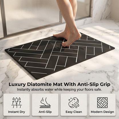 🚪 50% OFF! ✨ Super Absorbent Diatom Mud Indoor Door Mat – Ultra-Rapid Moisture Absorption, Premium Natural Diatom Mud Texture, Secure Non-Slip Rubber Bottom & Effortless Clean Stain-Resistant – 6 Sizes 2 Patterns 💧