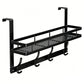 🚪 50% OFF! ✨ Over-Door Hooks & Storage Basket – Heavy-Duty Carbon Steel Holds 50 lbs, Tool-Free Snap-On Installation & Detachable Basket – Space-Saving Organizer for Towels, Coats & Bags 🧺