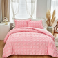 3-Piece Pintuck Textured Duvet Cover Set