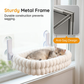 🐱 50% OFF! ✨ 90° Foldable Cat Window Perch Hammock – Heavy-Duty Suction Cups Hold Up to 18kg, Ultra-Soft Removable & Washable Cover – Panoramic Sunbathing Spot for Your Feline ☀️