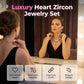 💎 LAST DAY 50% OFF! ✨ Sparkling Heart Jewelry Set – Necklace & Earrings, Elegant & Lightweight 💖