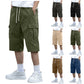 🩳 LIMITED TIME 50% OFF! 🔥 Men's Casual Cargo Shorts with Drawstring – Multi-Pocket Design & Lightweight Polyester ☀️