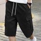 🩳 LIMITED TIME 50% OFF! 🔥 Men's Casual Cargo Shorts with Drawstring – Multi-Pocket Design & Lightweight Polyester ☀️