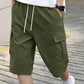 🩳 LIMITED TIME 50% OFF! 🔥 Men's Casual Cargo Shorts with Drawstring – Multi-Pocket Design & Lightweight Polyester ☀️