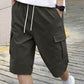 🩳 LIMITED TIME 50% OFF! 🔥 Men's Casual Cargo Shorts with Drawstring – Multi-Pocket Design & Lightweight Polyester ☀️