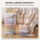 🌸 LAST DAY – BUY 2 GET 1 FREE! 💗 No-Pump 3D Vacuum Storage Bags – Space-Saving Reusable Sealer Bags for Bedding & Clothes – Saves Up to 80% Space ✨