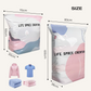 🌸 LAST DAY – BUY 2 GET 1 FREE! 💗 No-Pump 3D Vacuum Storage Bags – Space-Saving Reusable Sealer Bags for Bedding & Clothes – Saves Up to 80% Space ✨