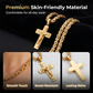 Men's Vintage Chain Necklace with Cross Pendant