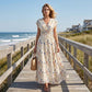👗 LIMITED-TIME 50% OFF! ✨ Floral V-Neck Maxi Dress – Elegant Smocked Waist, Premium Fabric 🌸