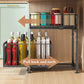 📦 50% OFF! ✨ 2-Tier Pull-Out Shelf – Independent Double-Tier Sliding, 5-Level Height Adjustable & Sturdy Carbon Steel – Maximize Cabinet Storage Effortlessly 💪