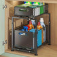 📦 50% OFF! ✨ 2-Tier Pull-Out Shelf – Independent Double-Tier Sliding, 5-Level Height Adjustable & Sturdy Carbon Steel – Maximize Cabinet Storage Effortlessly 💪