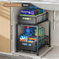📦 50% OFF! ✨ 2-Tier Pull-Out Shelf – Independent Double-Tier Sliding, 5-Level Height Adjustable & Sturdy Carbon Steel – Maximize Cabinet Storage Effortlessly 💪