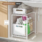 📦 50% OFF! ✨ 2-Tier Pull-Out Shelf – Independent Double-Tier Sliding, 5-Level Height Adjustable & Sturdy Carbon Steel – Maximize Cabinet Storage Effortlessly 💪