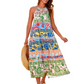 📢📢40% OFF !! ⏰Women's Charming Loose Bold Print Dresses