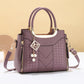 👜 LIMITED-TIME 50% OFF! ✨ Women's Top-Handle Satchel – V-Stitched, Gold Hardware, Multi-Compartment 🌸