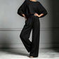🌸 LIMITED TIME 50% OFF! 👚 Women's Two-Piece Loose Fit Top & Wide-Leg Trousers Set – Relaxed, Breathable & Effortlessly Chic ✨