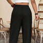 ⏳ LIMITED TIME 50% OFF! 👖 Women's Cuffed Ankle Pants – Relaxed Fit, Elastic Waist & Solid Colors 💛