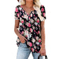 📢📢40% OFF !! ⏰Women’s Flowy Floral Button-Up Tee – Casual, Breezy, Versatile 🌸