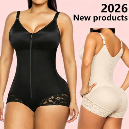 💃 LIMITED TIME 50% OFF! ✨ Women's Zip-Up Shapewear Bodysuit – 360° Compression, Tummy Control & Full-Body Smoothing 🌟