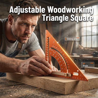 📐 LIMITED-TIME 50% OFF! ✨ Precision Woodworking Triangle Square – Alloy, Adjustable, Anti-Rust 🛠️