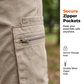 🩳 LIMITED-TIME 50% OFF! ✨ Men's Zip-Up Cargo Shorts – Breathable, Secure Pockets, Loose Fit 🏞️