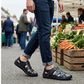 👞 50% OFF NOW! 🏖️ Men's Closed-Toe Beach Sandals – Breathable Hollow Design & Cushioned Comfort 👟