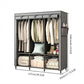 🔥📦 LAST DAY 50% OFF! Portable Non-Woven Fabric Wardrobe – Easy Assembly, Steel Frame, 3 Sizes – Perfect for Bedroom & Dressing Room 🏠✨