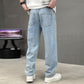 🔥 Pro-Favorite Men's Loose Fit Straight Leg Pants with Classic Pockets – Polyester – Breathable 👖
